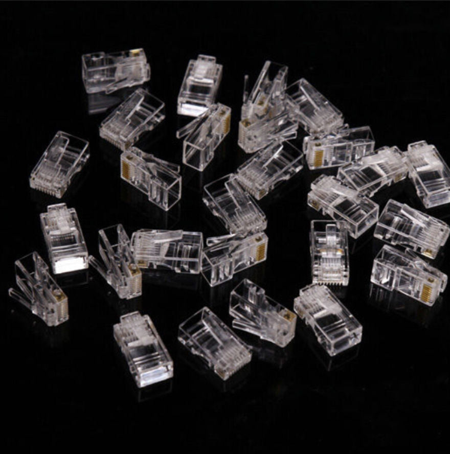 100 pièces RJ45 connecteur de réseau de prise modulaire pour UTP Cat5