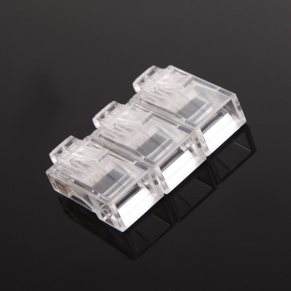 100 pièces RJ45 connecteur de réseau de prise modulaire pour UTP Cat5
