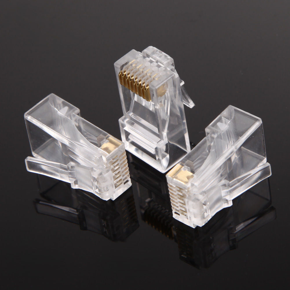100 pièces RJ45 connecteur de réseau de prise modulaire pour UTP Cat5