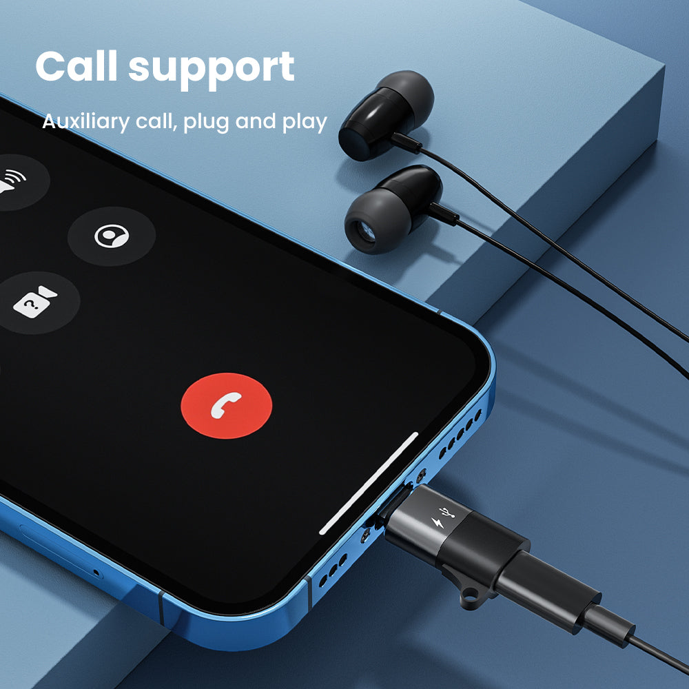Adaptateur charge rapide OTG - Connecteur USB C femelle vers mâle pour iPhone