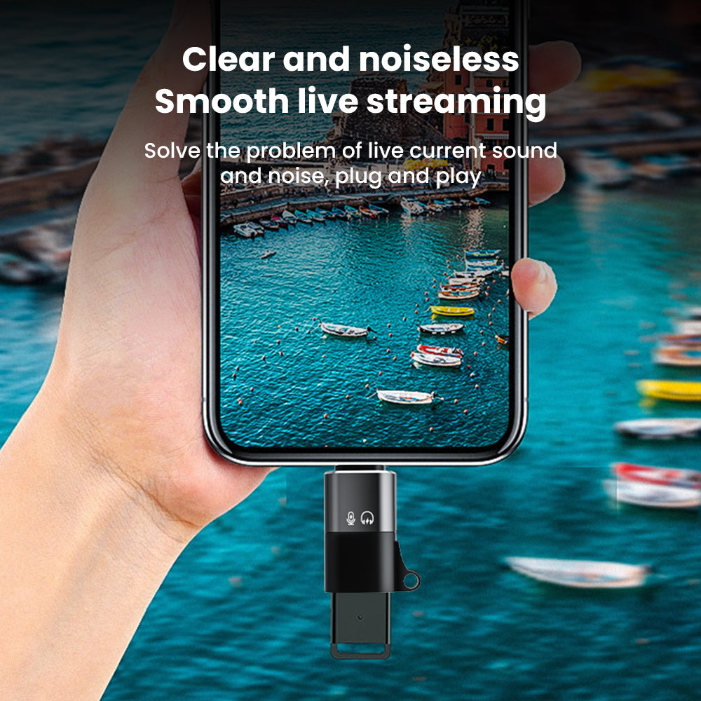 محول شحن سريع OTG - موصل USB C أنثوي إلى ذكر لجهاز iPhone