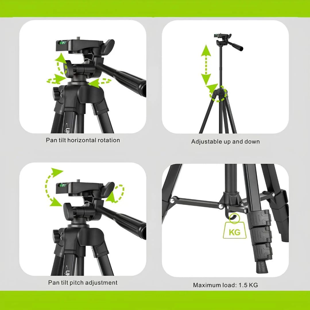 Trépied Smartphone et Caméra UNME PYP-J1002 1,50 m