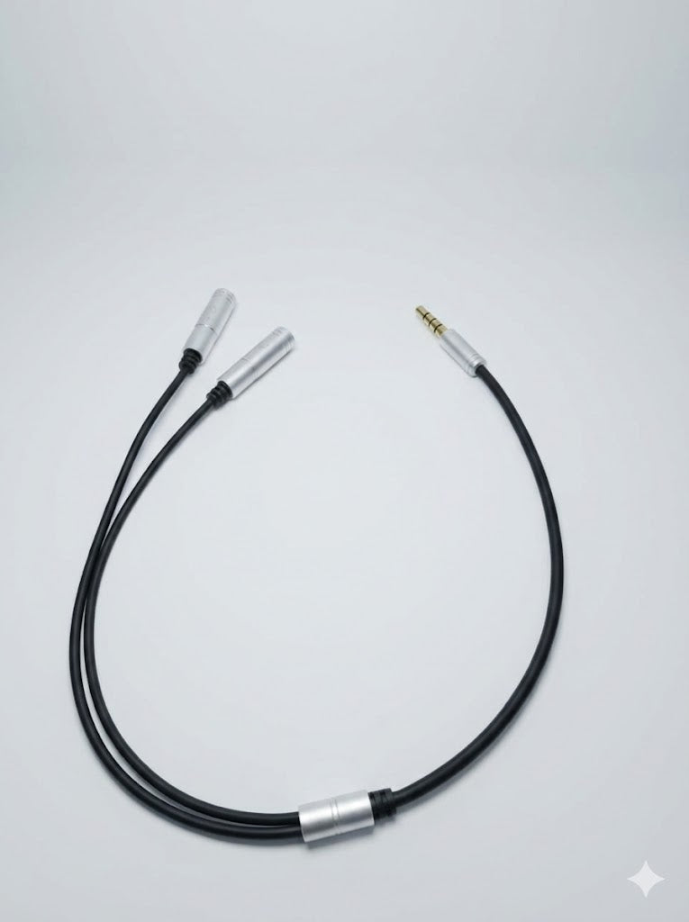 Adaptateur Jack 6.35mm Mono vers Double RCA Femelle