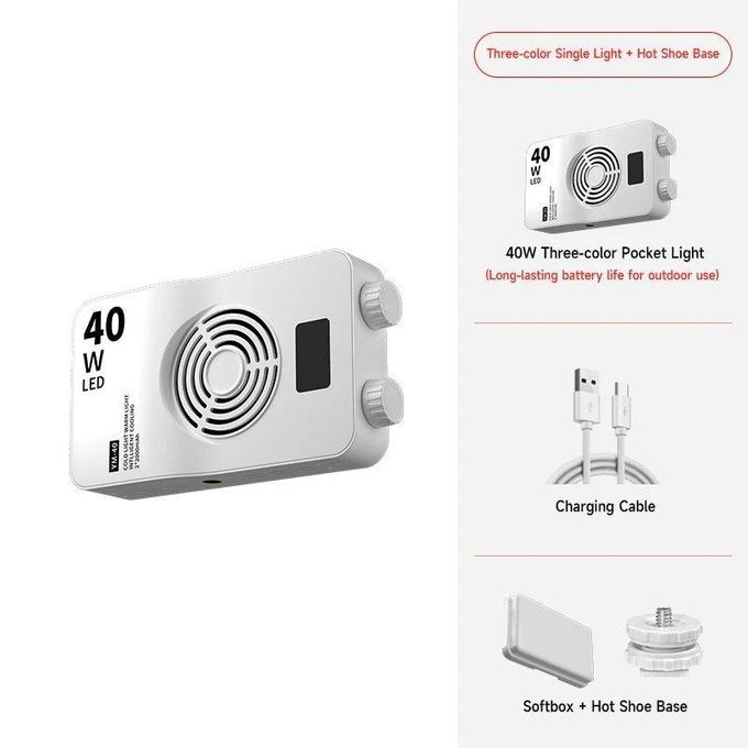 Lampe LED RGB 40W Portable Rechargeable 3000–7000K