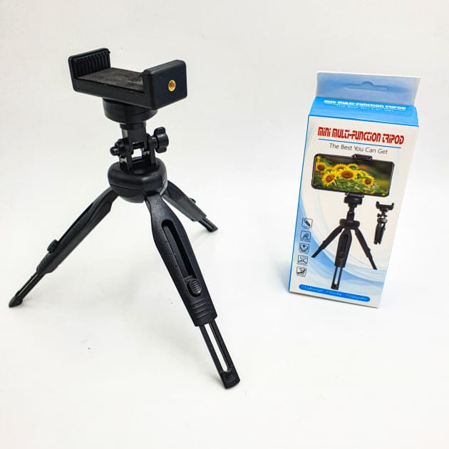Trépied trépied télescopique pour appareil photo de téléphone 15-22cm Selfie Mini trépied multifonction noir