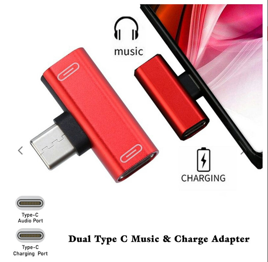 Adaptateur double de type C et adaptateur de musique