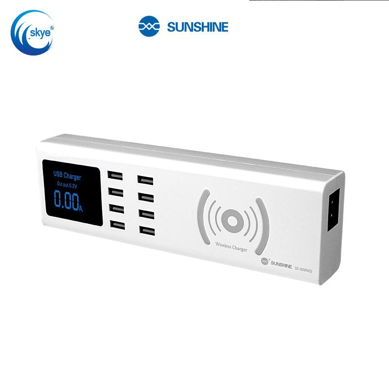 Smart Wireless Charger SUNSHINE SS-309WD 8 Port USB