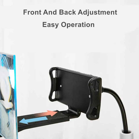 12 pouces téléphone portable amplificateur d'écran paresseux pince loupe bureau lit Projection vidéo support