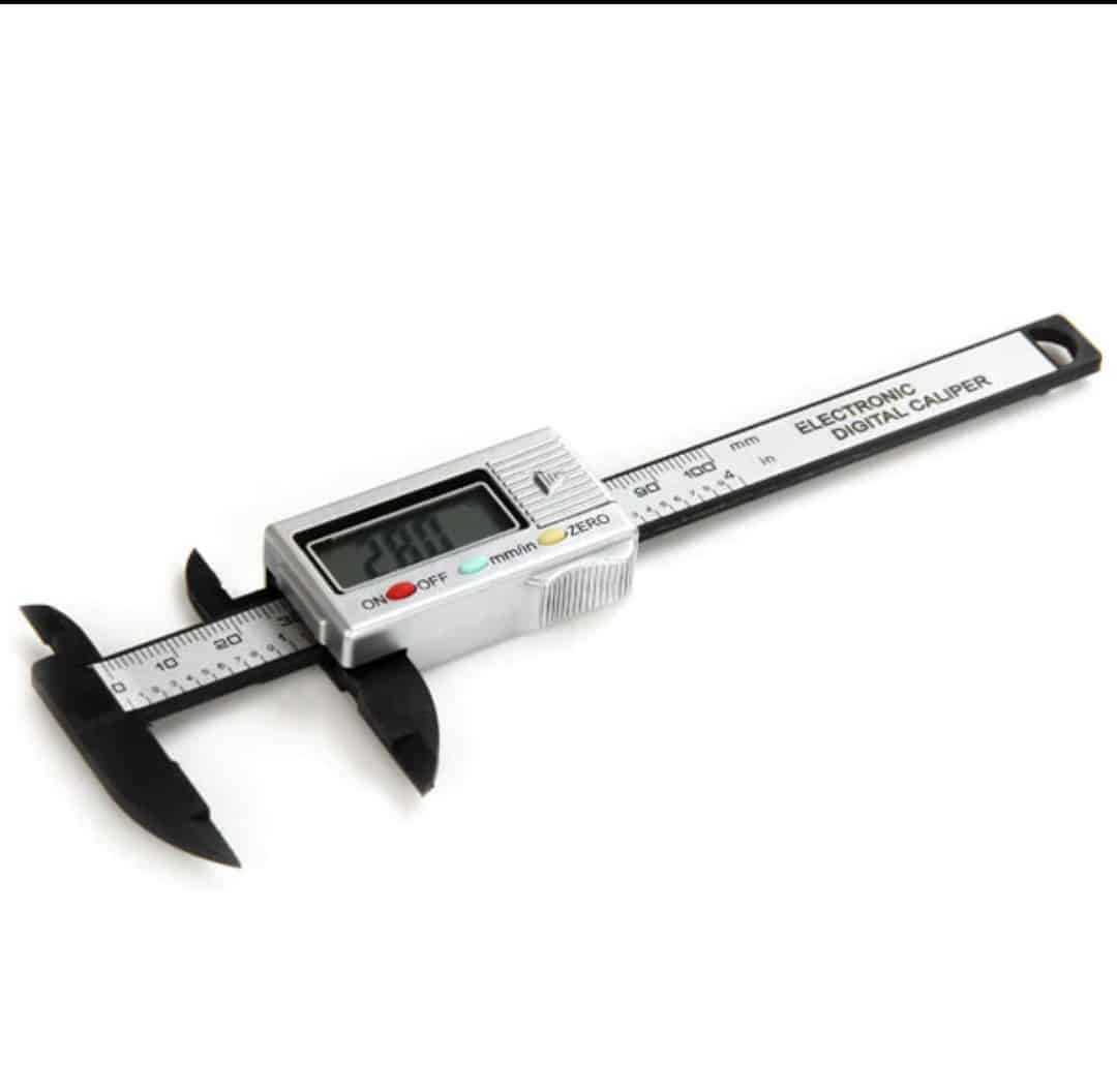 Pied à Coulisse Numérique Micromètre Gauge Règle de Mesure Précise Électronique 100 mm - Comme Photo