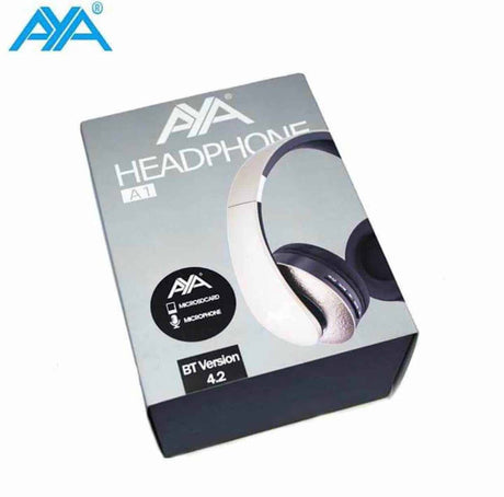 Aya Casque A1 Stereo Super Bass Bluetooth FM-MicroSd suppression du bruit acoustique