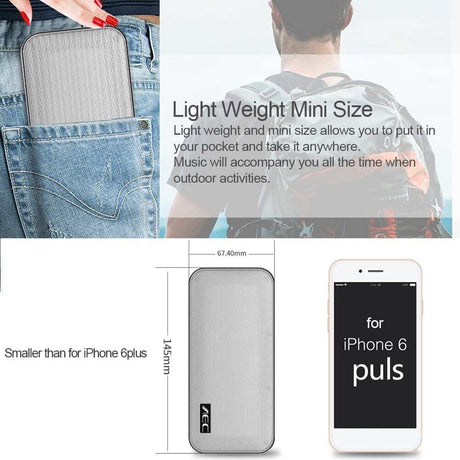 AEC Bluetooth haut-parleur BT4.2 Super basse étanche TF carte mains libres 2500mAh batterie portable haut-parleur soutien TF carte