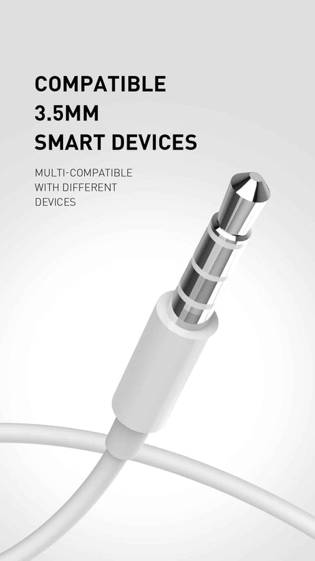 Recci - Écouteur - Écouteur filaire - REP-L07 - Blanc