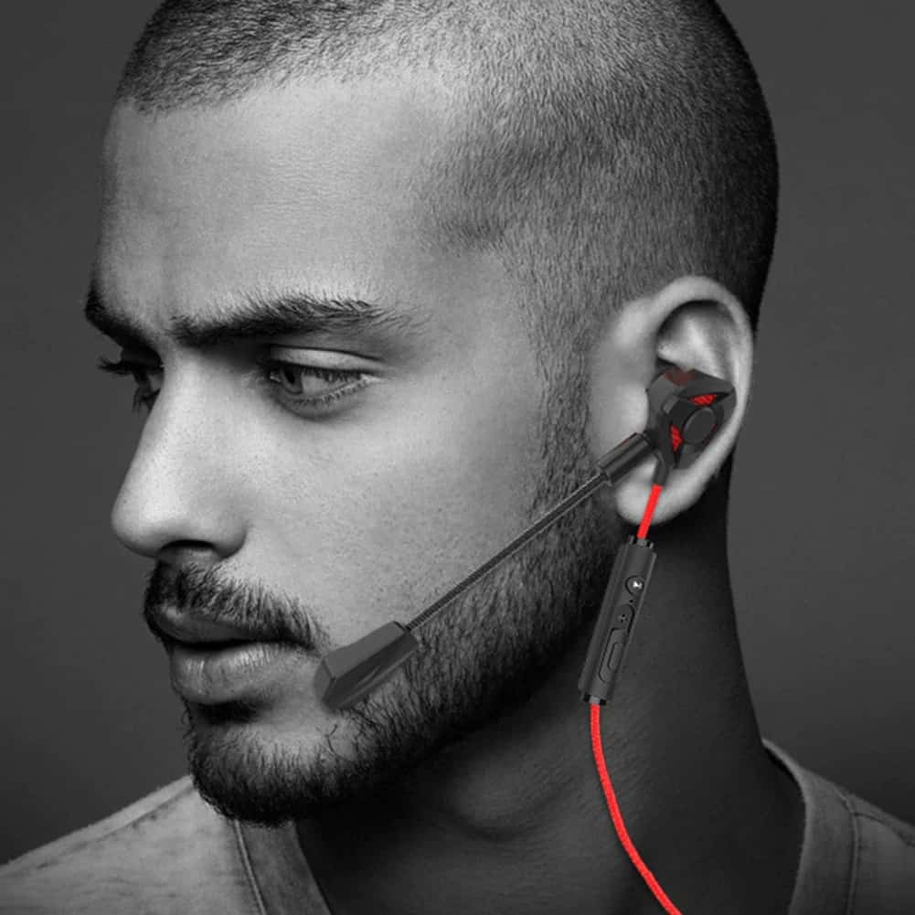 Écouteurs intra-auriculaires à réduction de bruit dynamique de jeu avec isolation acoustique double micro