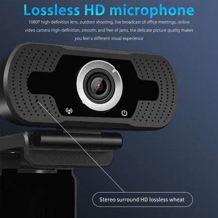 Webcam 1080P avec microphone avec USB grand angle de 110 degrés