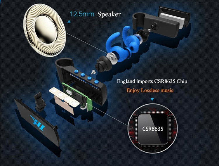 GEEKERIES V16 Glowing LED Lumière Sport Bluetooth V4.1 Casque Bests Son Sans Fil Nuit Coureur Sport Headests Écouteurs Avec Micro