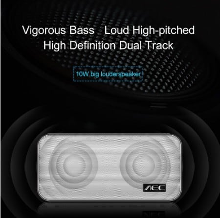 AEC Bluetooth haut-parleur BT4.2 Super basse étanche TF carte mains libres 2500mAh batterie portable haut-parleur soutien TF carte