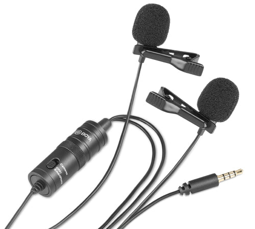 BOYA BY-M1DM Double Micro-cravate Original 100%