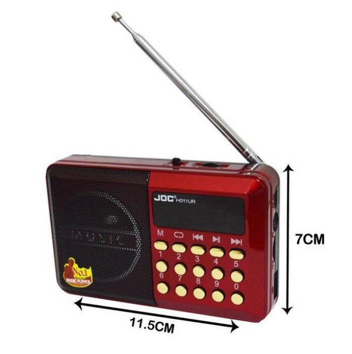 JOC Radio Rechargeable MP3 Player FM Radio H011UR