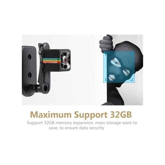 Mini SQ11 caméra night vision HD 1080P & Motion Detection