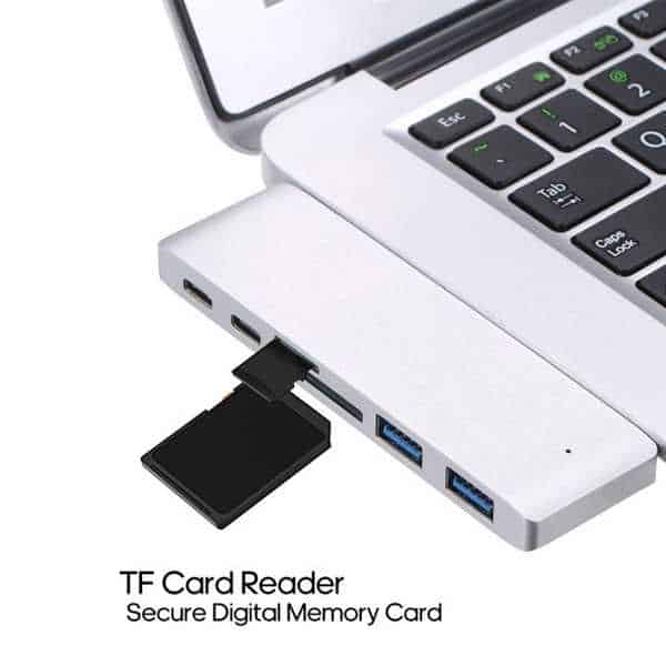 Concentrateurs USB 6 en 1 Ports USB double Type-C Ports USB 3.0 doubles