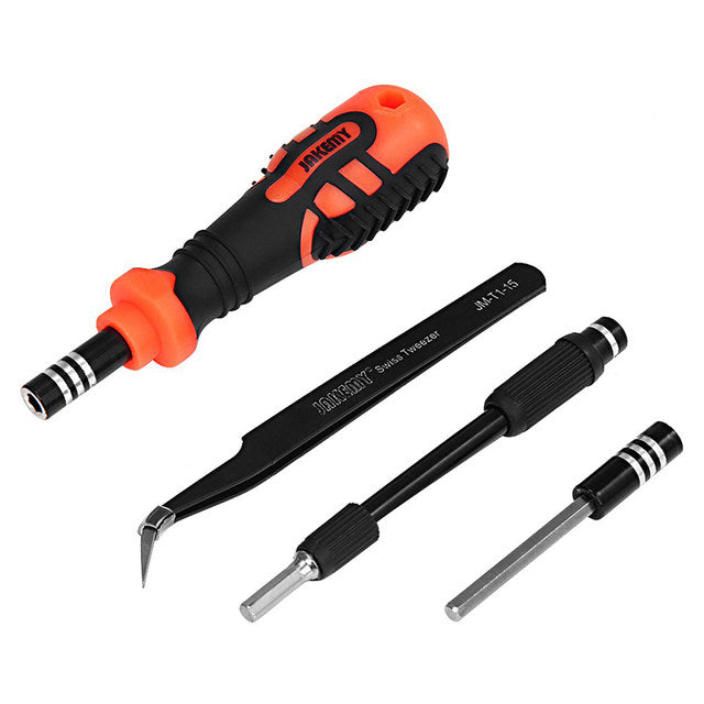 JAKEMY JM-8160 Jeu de tournevis 33 en 1 avec pince à épiler Spudger pour la réparation électronique