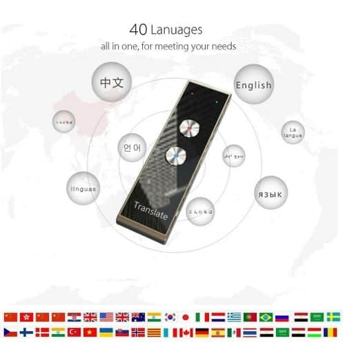 T8 Portable Mini traducteur intelligent sans fil 40 langues deux voies en temps réel traducteur vocal instantané APP Bluetooth multi