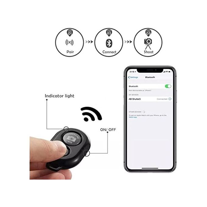 Kit Vlogger Trépied avec Microphone et lumière