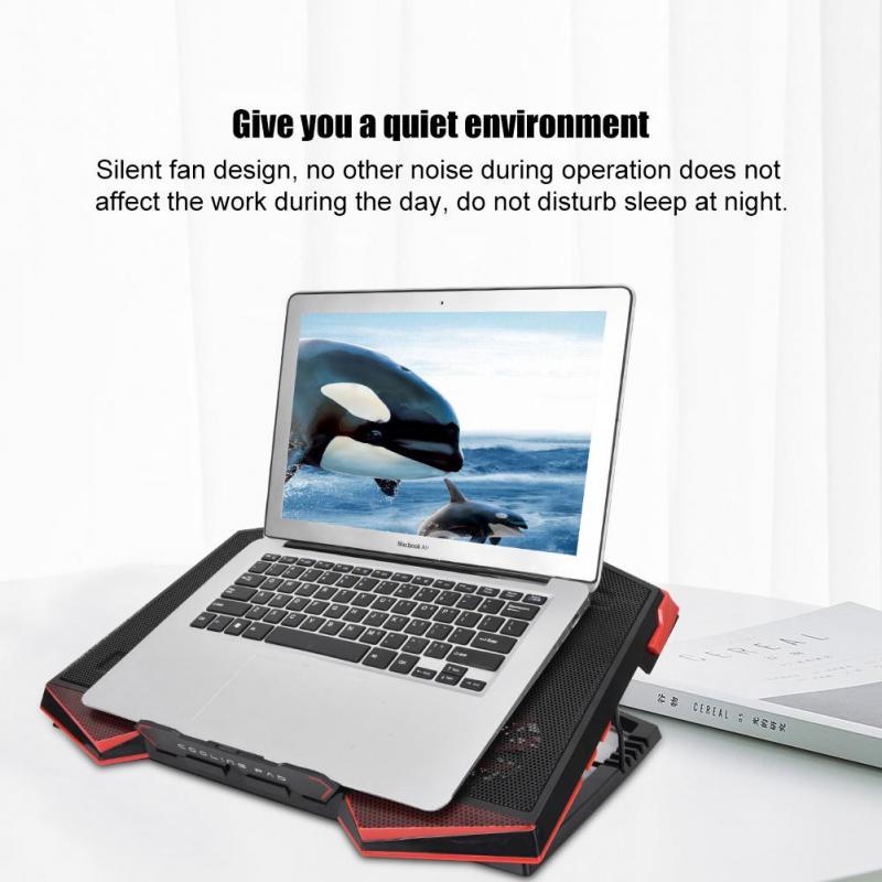 قاعدة كمبيوتر محمول للتبريد PAD كمبيوتر محمول LAP رادياتور تبريد مروحة صينية دعم