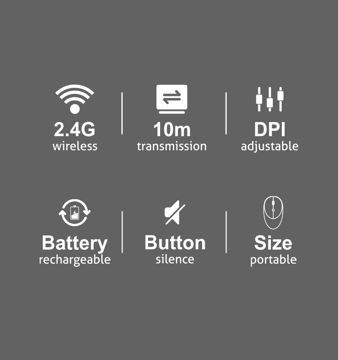 Souris Sans Fil Rechargeable Silent Meetion MT-R600 Rose