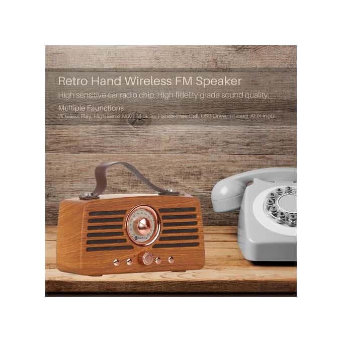 Haut Parleur Retro NR 4013 - NewRixing Bluetooth FM Radio