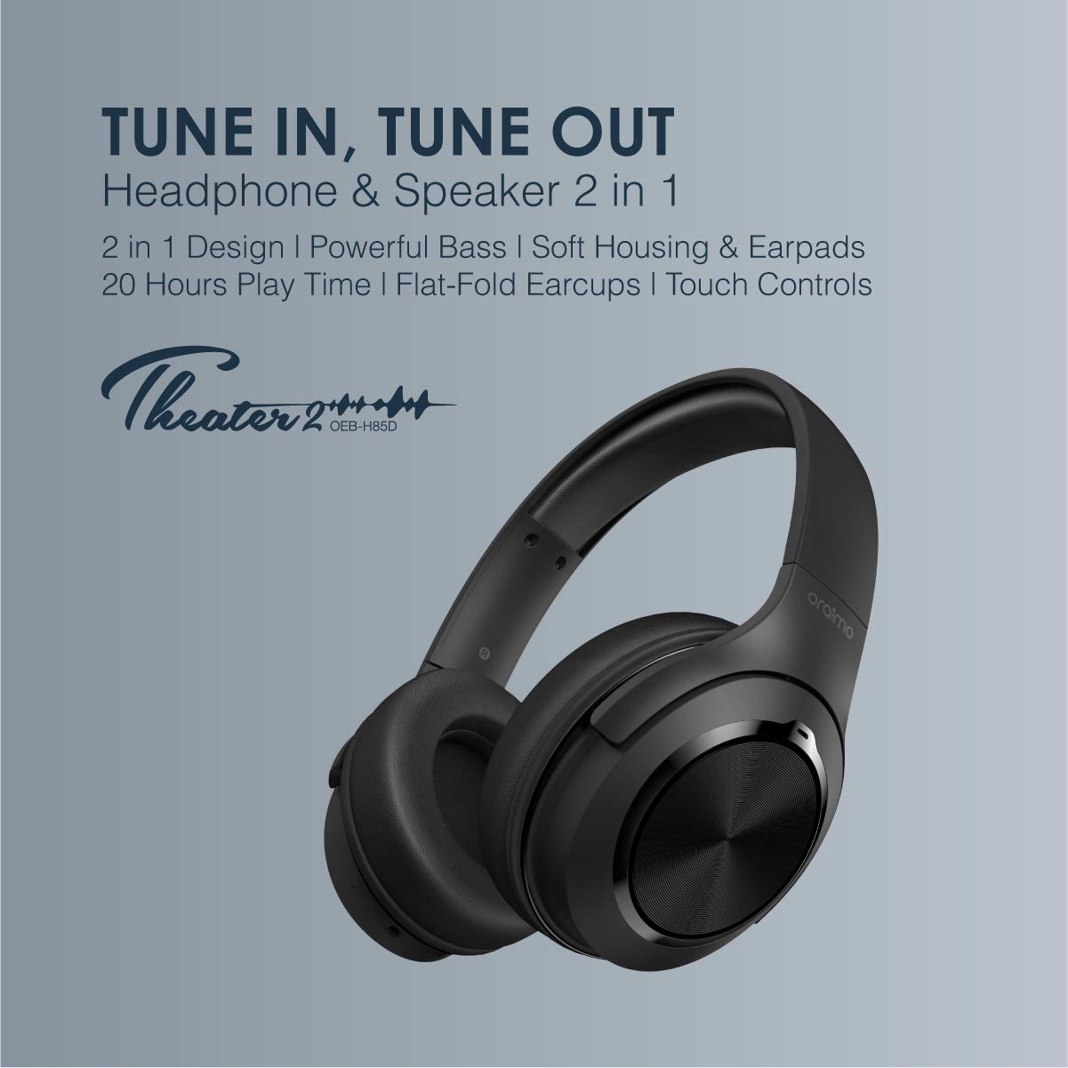 Casque & Haut Parleur 2 en 1 ORAIMO | OEB-H85D