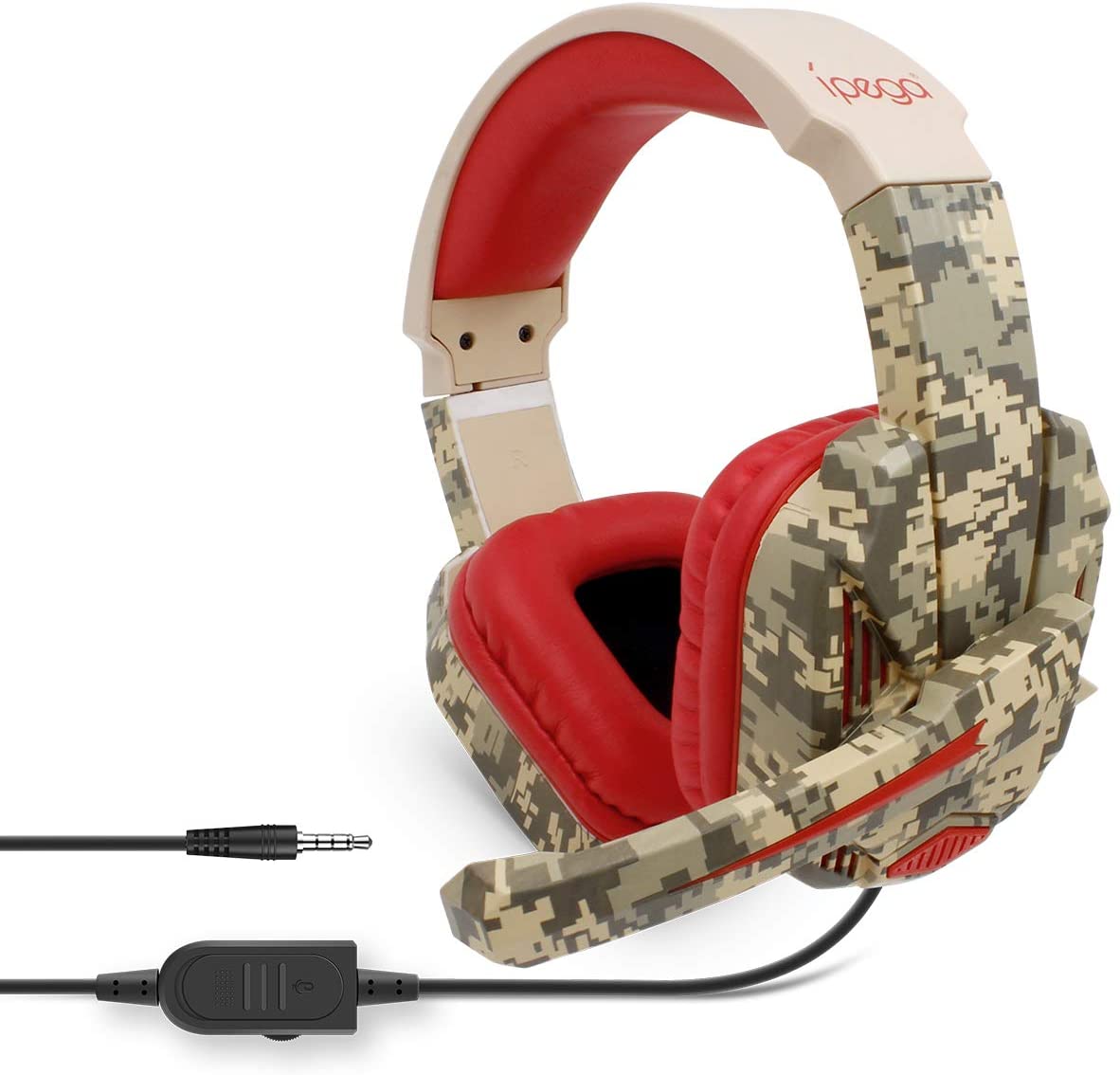 Casque serre-tête filaire multifonction Ipega PG-R005 (compatible avec N-Switch / PS4 / PC / XBOX ONE 4mm)