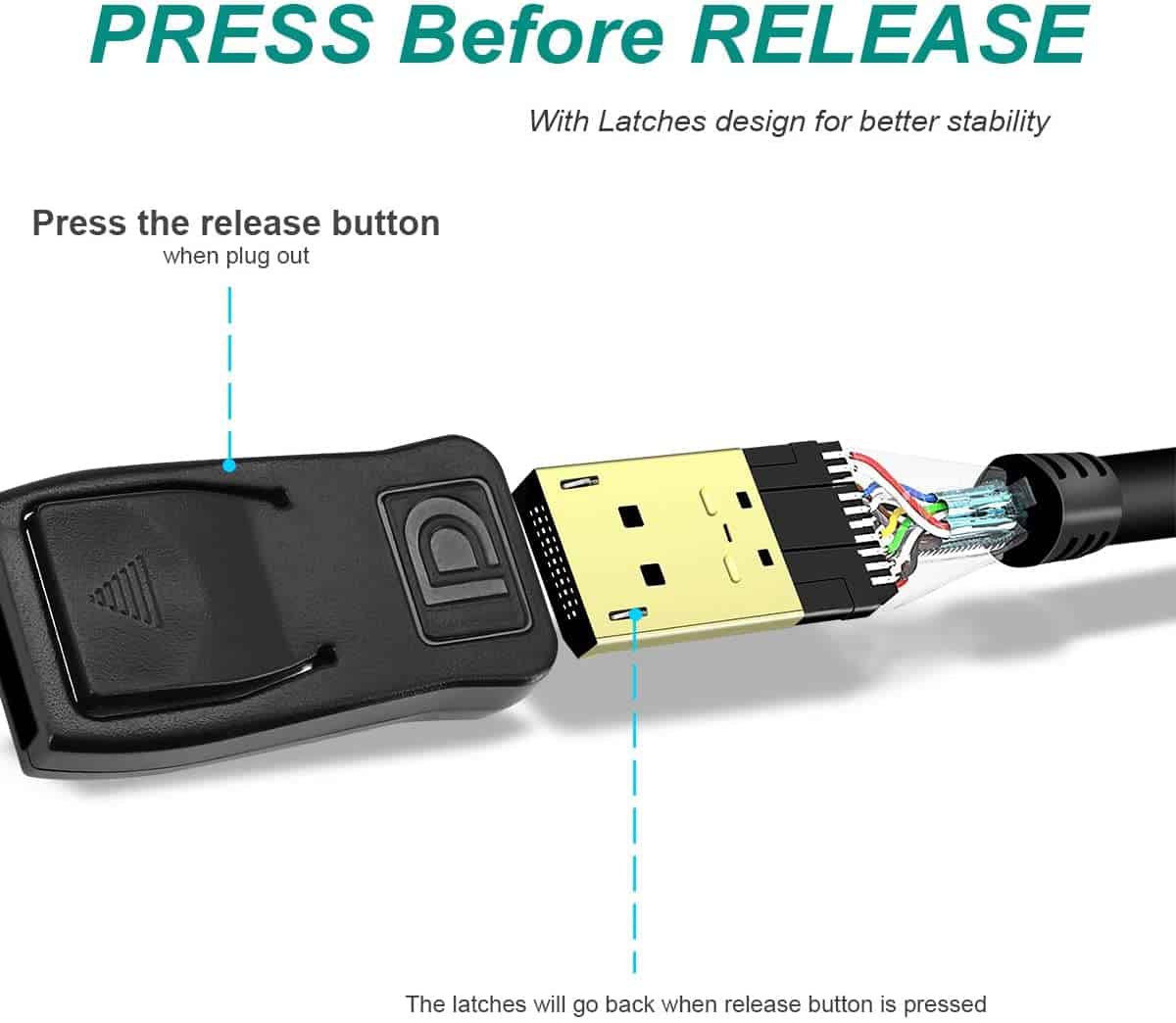 Câble DisplayPort vers DisplayPort 1,8 M, Benfei DP vers DP Câble mâle vers mâle Cordon plaqué or, prend en charge 4K @ 60Hz, 2K @ 144Hz Compatible pour Lenovo, Dell, HP, ASUS ...