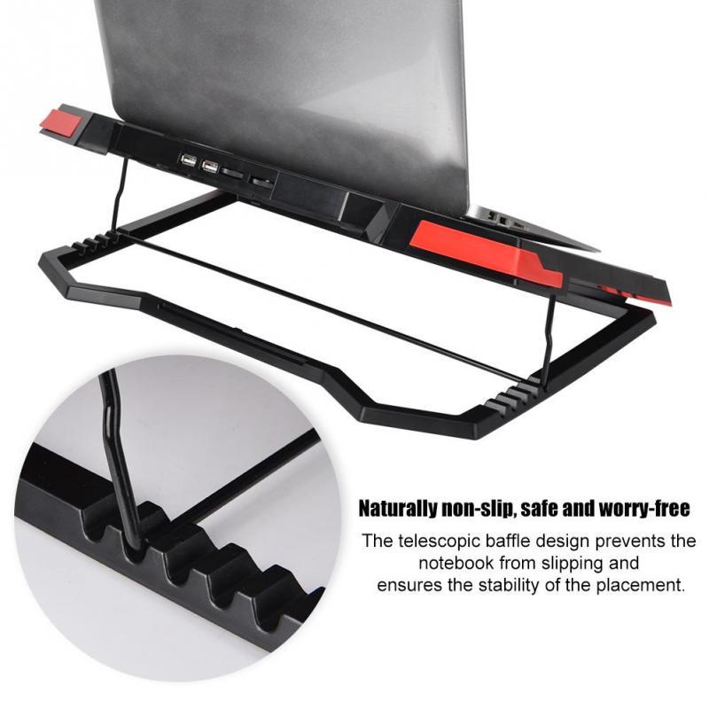 قاعدة كمبيوتر محمول للتبريد PAD كمبيوتر محمول LAP رادياتور تبريد مروحة صينية دعم