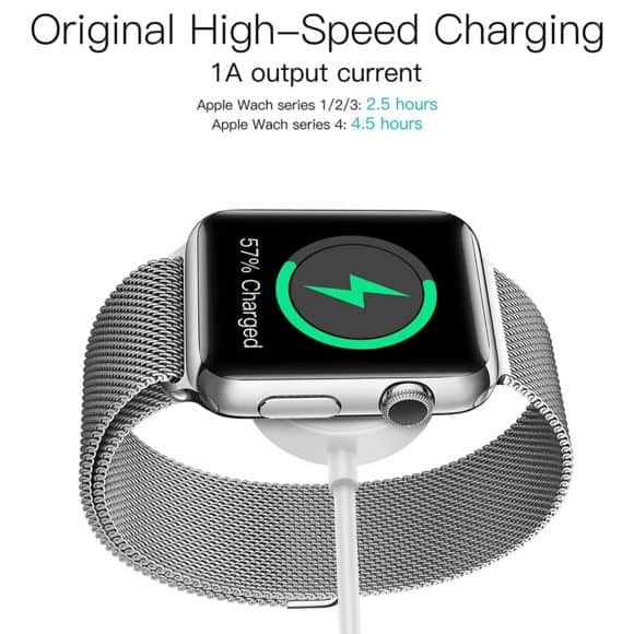 Chargeur de Montre,Watch Câble de Charge magnétique Compatible avec Apple Watch/iWatch, Apple Watch Chargeur sans Fil Usb