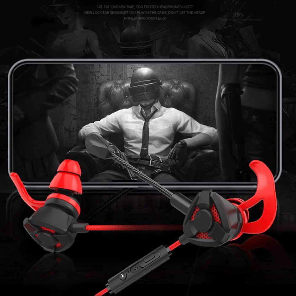 Écouteurs intra-auriculaires à réduction de bruit dynamique de jeu avec isolation acoustique double micro