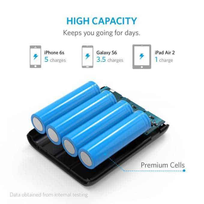 Anker PowerCore 13000mAh Batterie Externe 2 Ports