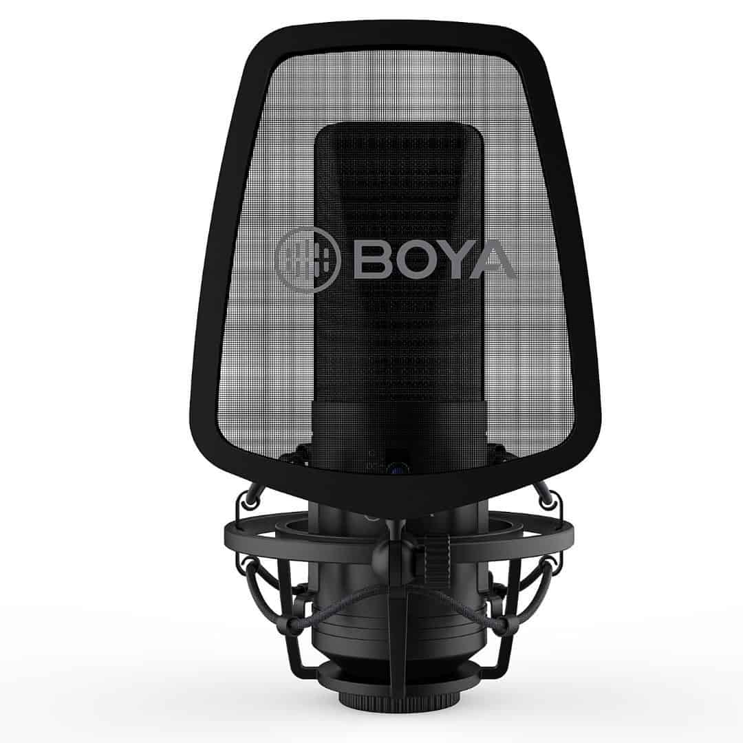 BY-M1000 MICROPHONE À CONDENSATEUR MULTI-MODÈLES À GRAND DIAPHRAGME