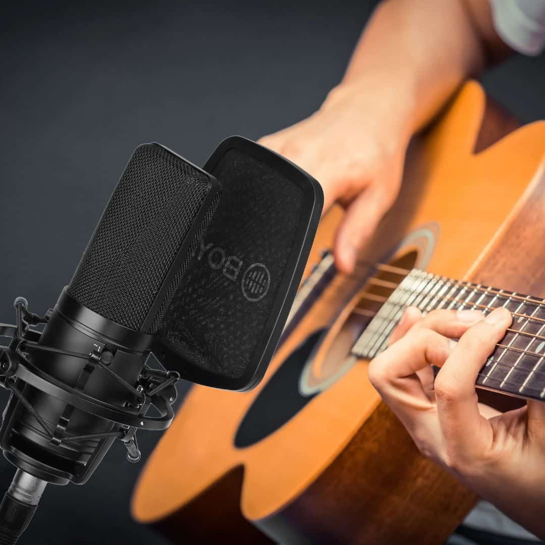 BY-M1000 MICROPHONE À CONDENSATEUR MULTI-MODÈLES À GRAND DIAPHRAGME