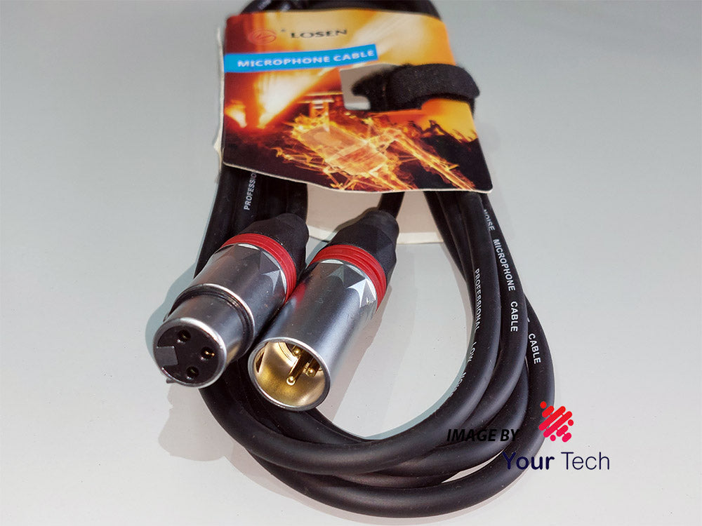 Câble XLR professionnel LOSEN mâle femelle de microphone