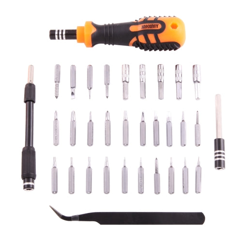JAKEMY JM-8160 Jeu de tournevis 33 en 1 avec pince à épiler Spudger pour la réparation électronique