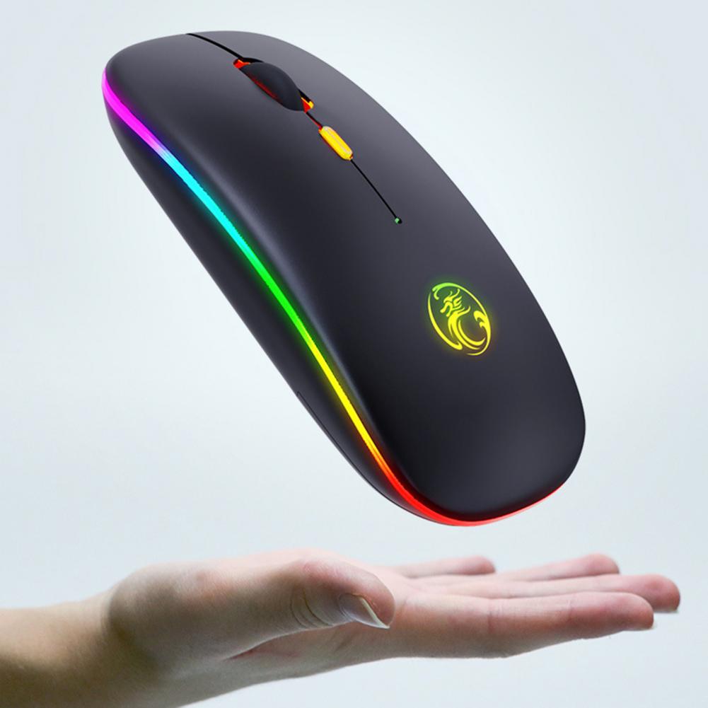 Souris Sans Fil IMICE E-1300 Rechargeable Silencieux RGB