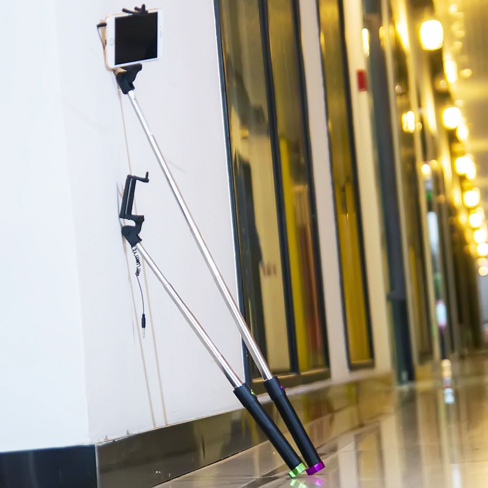 Perche à Selfie pliable, télescopique, 20 cm – 80 cm