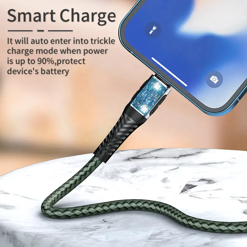 Câble de charge rapide Konfulon compatible avec les appareils populaires