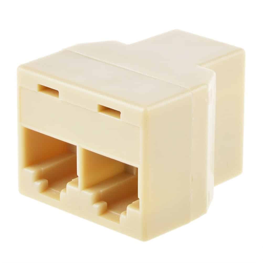 PC RJ45 séparateur connecteur CAT5 séparateur adaptateur réseau double RJ45 CAT 5 6 LAN Ethernet séparateur connecteur adaptateur