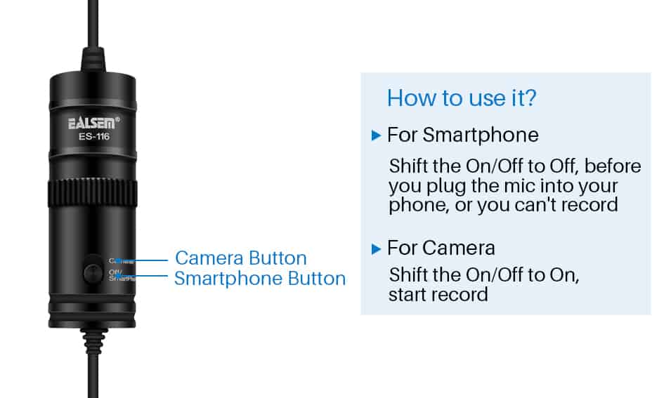 BOYA BY-M1 3.5mm Audio Video Record Lavalier Lapel Microphone