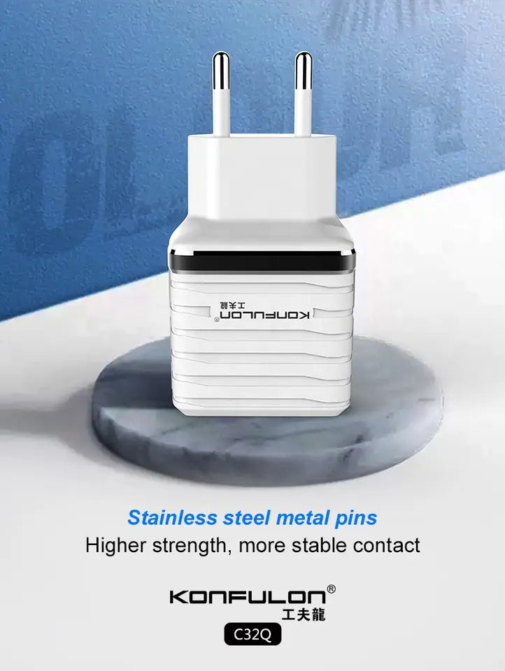 شاحن كونفولون C32Q QC 3.0 مع كابل أصلي