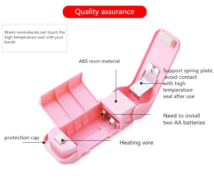 Machine de cachetage puce sac en plastique scellant sacs Clips thermoscelleur Mini Portable