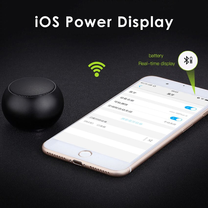 Mini Haut-Parleur Portatif De Bluetooth Stéréo Subwoofer Haut-Parleur Mains Libres avec Microphone Sans Fil