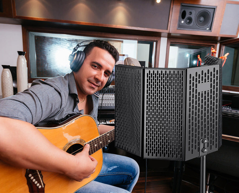 درع عزل ميكروفون معدني عازل للصوت